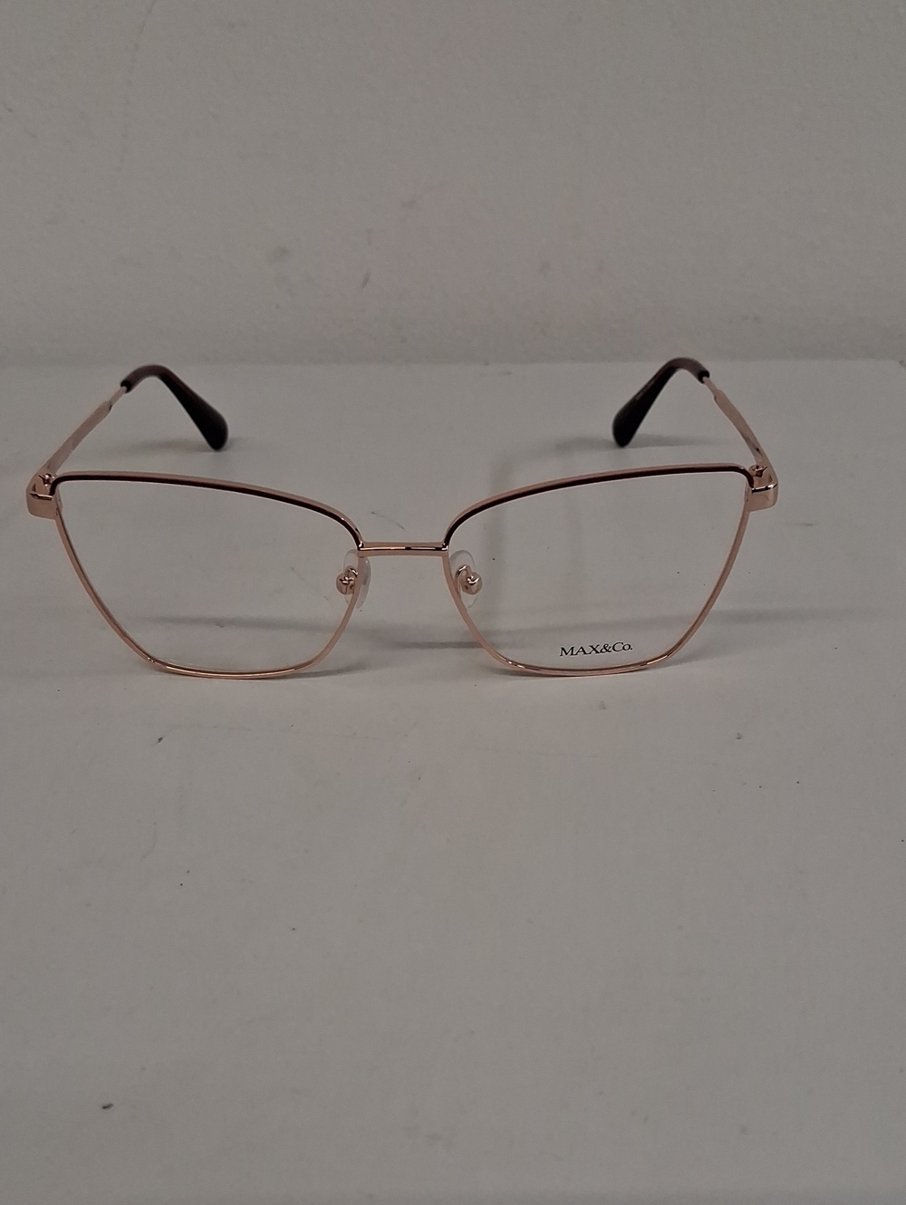 NWOT Womens Rxable Max & Co. MO5035 Rose Gold Cat-Eye Eyeglass Frames